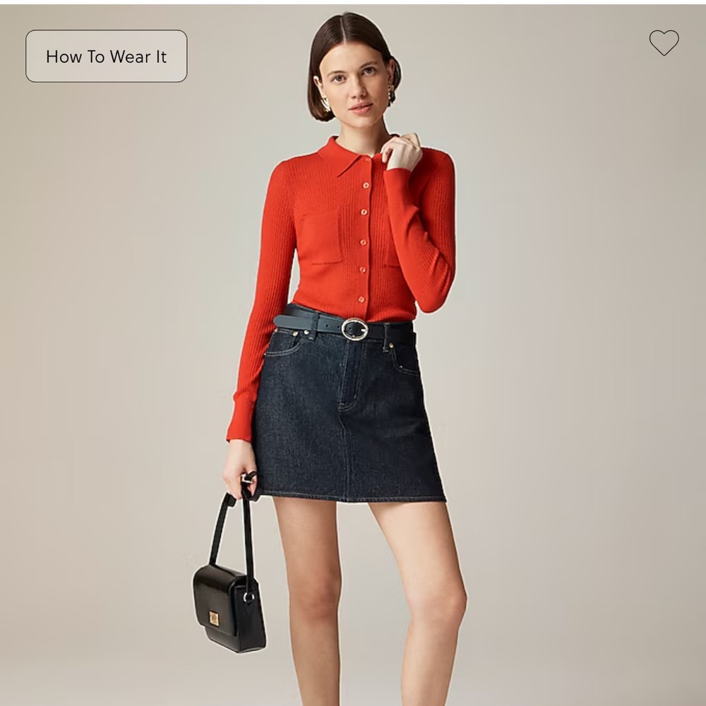 J. Crew Dark Blue Mini Skirt